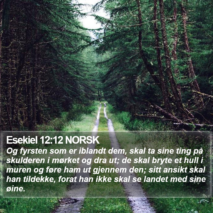 Esekiel 12:12 NORSK Bible Study