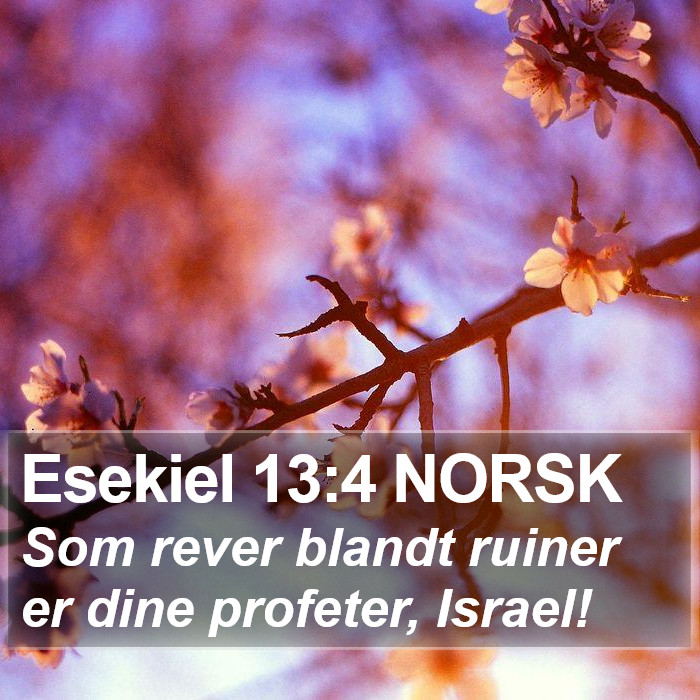 Esekiel 13:4 NORSK Bible Study