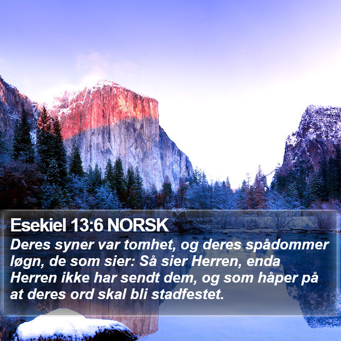 Esekiel 13:6 NORSK Bible Study