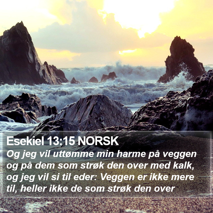 Esekiel 13:15 NORSK Bible Study