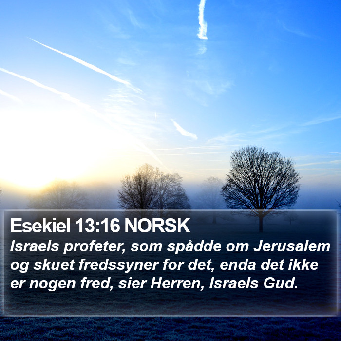 Esekiel 13:16 NORSK Bible Study