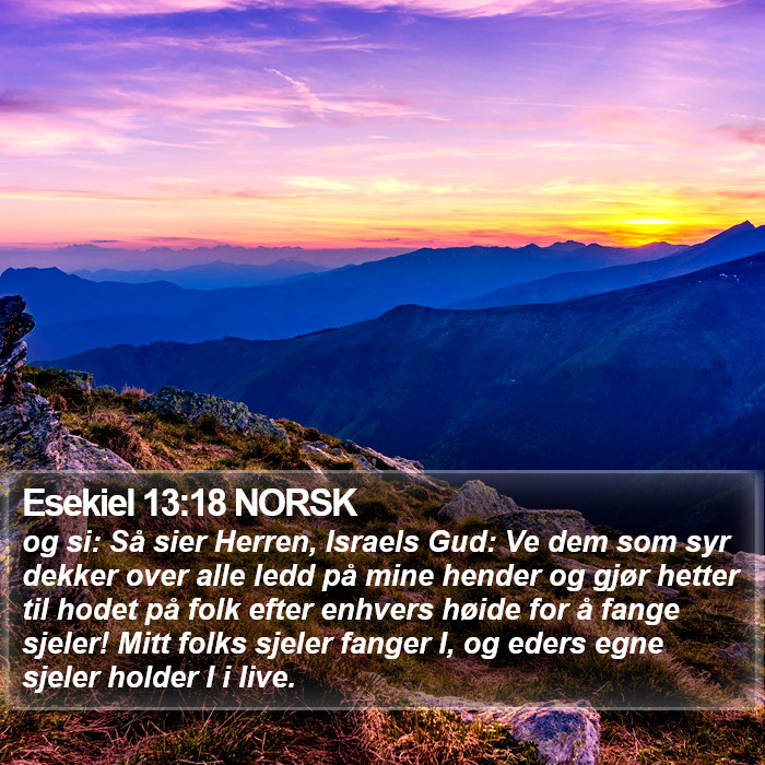 Esekiel 13:18 NORSK Bible Study