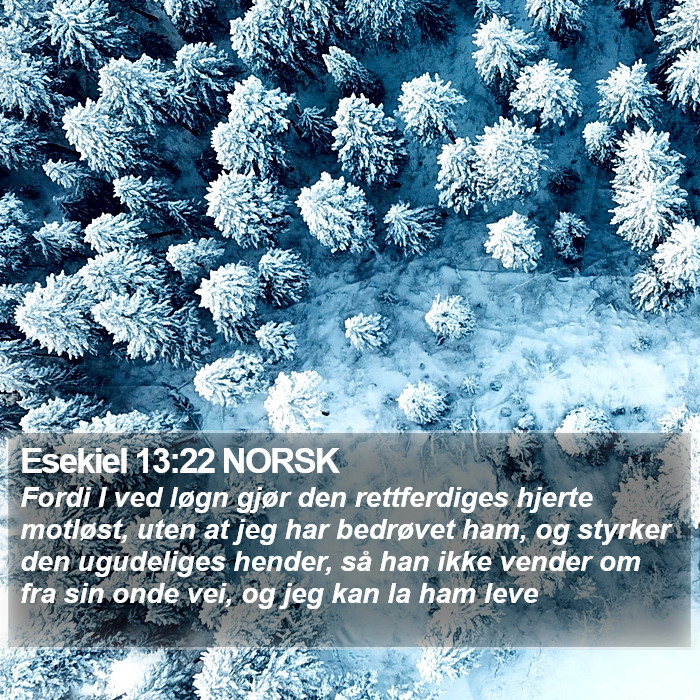 Esekiel 13:22 NORSK Bible Study