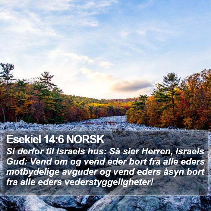 Esekiel 14:6 NORSK Bible Study