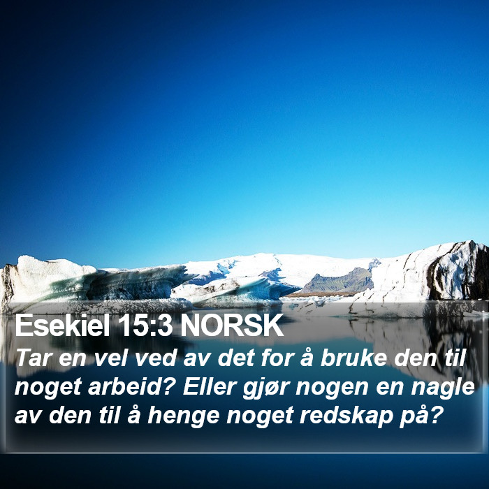 Esekiel 15:3 NORSK Bible Study