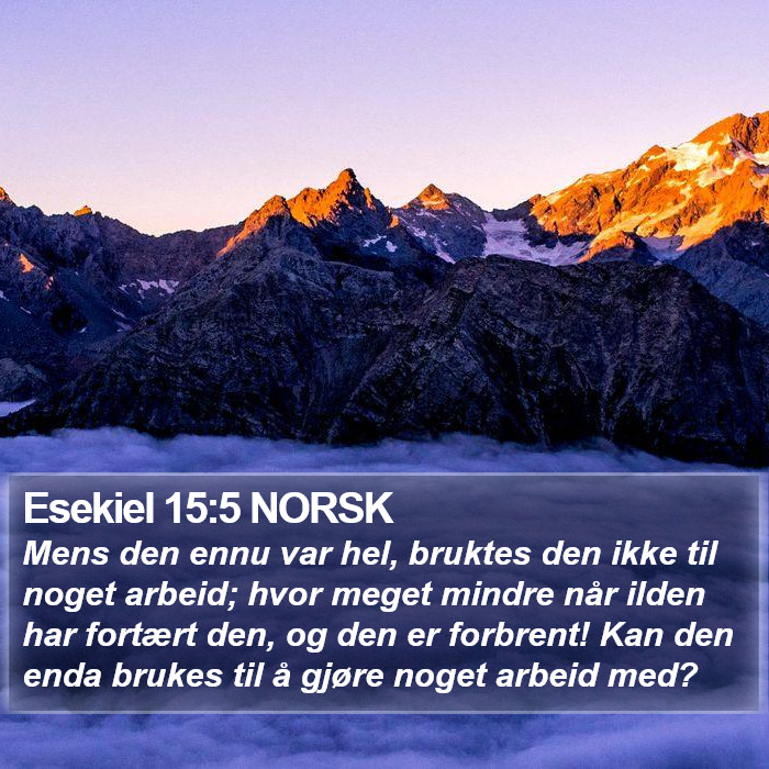 Esekiel 15:5 NORSK Bible Study