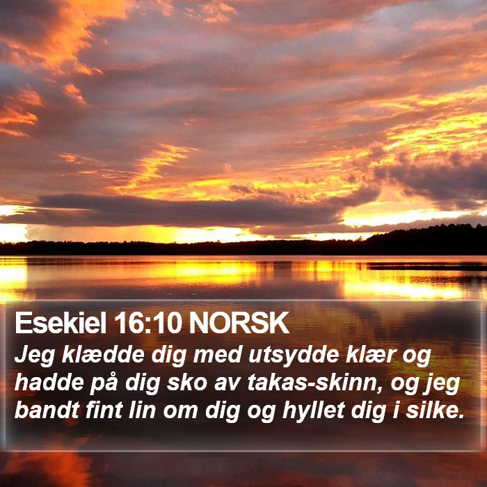 Esekiel 16:10 NORSK Bible Study