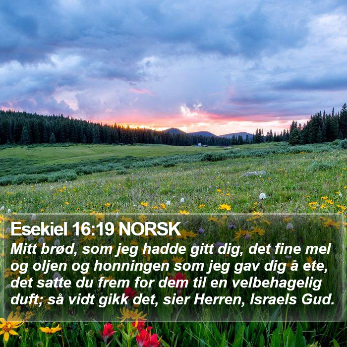 Esekiel 16:19 NORSK Bible Study