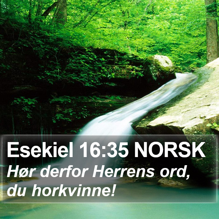 Esekiel 16:35 NORSK Bible Study