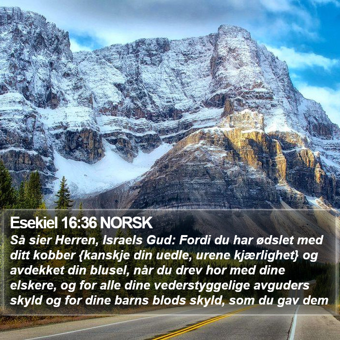 Esekiel 16:36 NORSK Bible Study