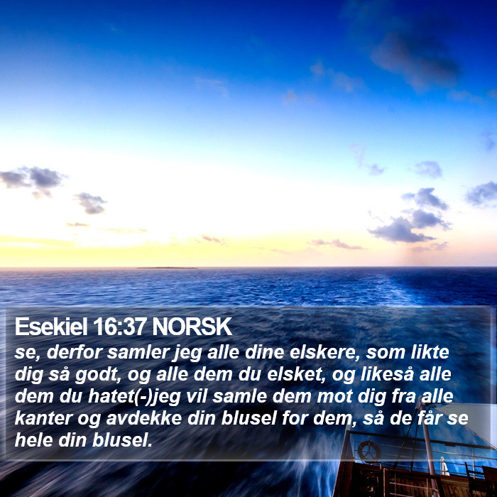 Esekiel 16:37 NORSK Bible Study