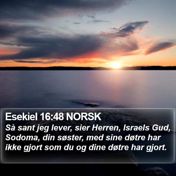 Esekiel 16:48 NORSK Bible Study