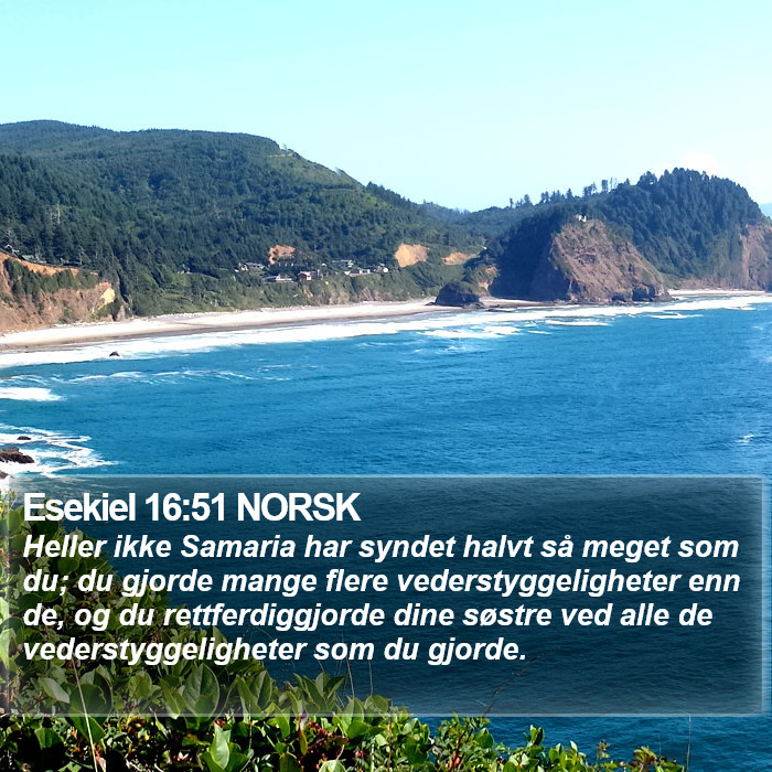 Esekiel 16:51 NORSK Bible Study