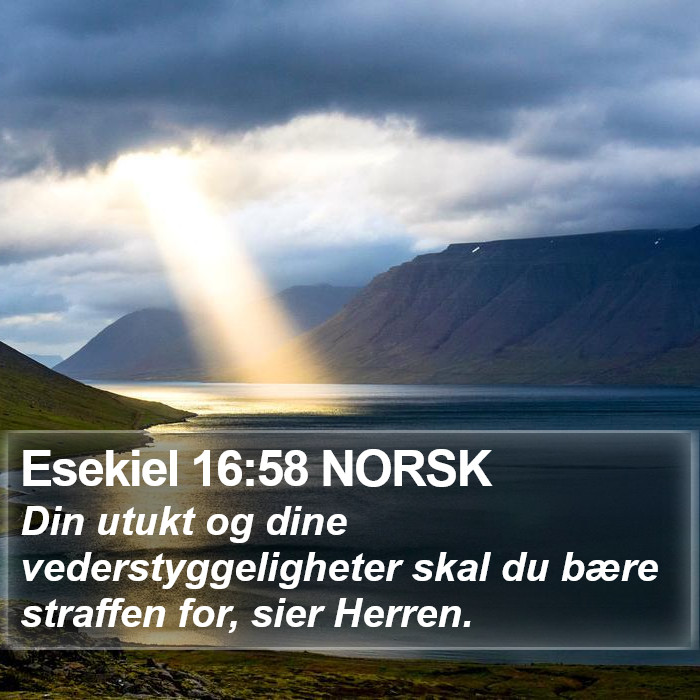 Esekiel 16:58 NORSK Bible Study