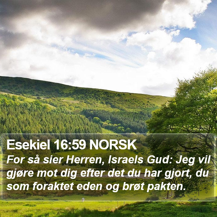 Esekiel 16:59 NORSK Bible Study