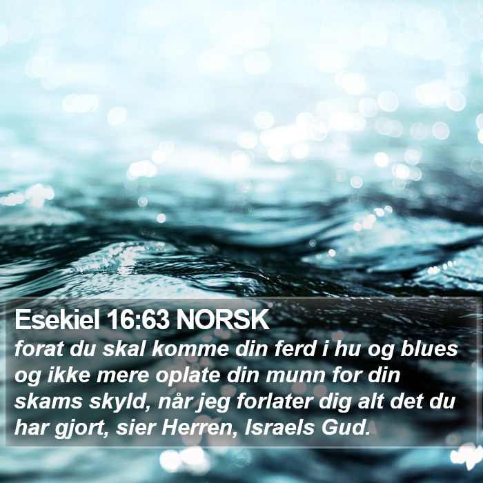 Esekiel 16:63 NORSK Bible Study