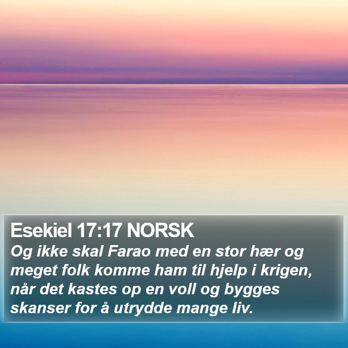 Esekiel 17:17 NORSK Bible Study