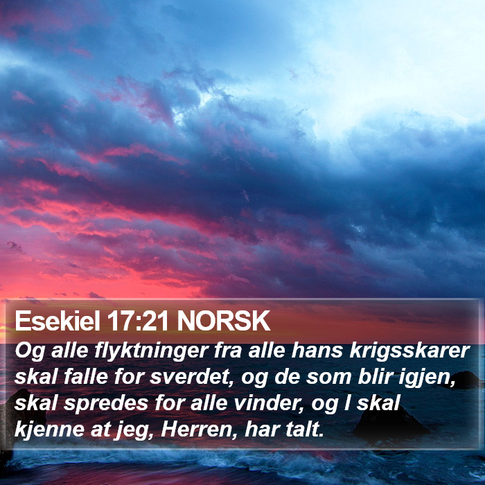 Esekiel 17:21 NORSK Bible Study