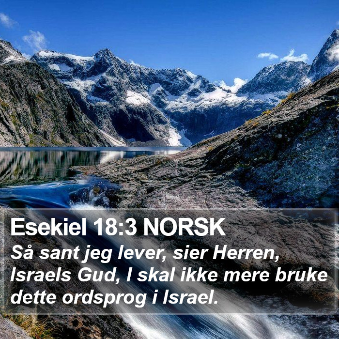 Esekiel 18:3 NORSK Bible Study