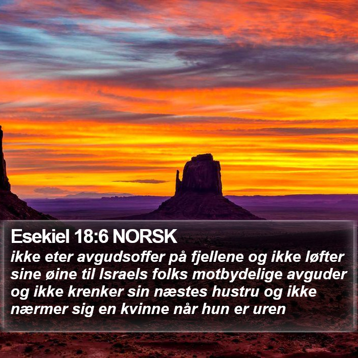 Esekiel 18:6 NORSK Bible Study