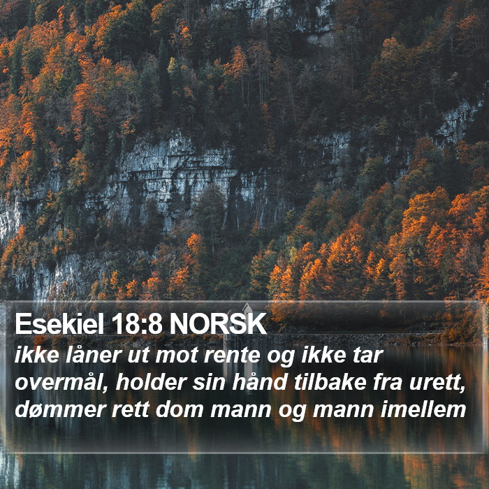 Esekiel 18:8 NORSK Bible Study