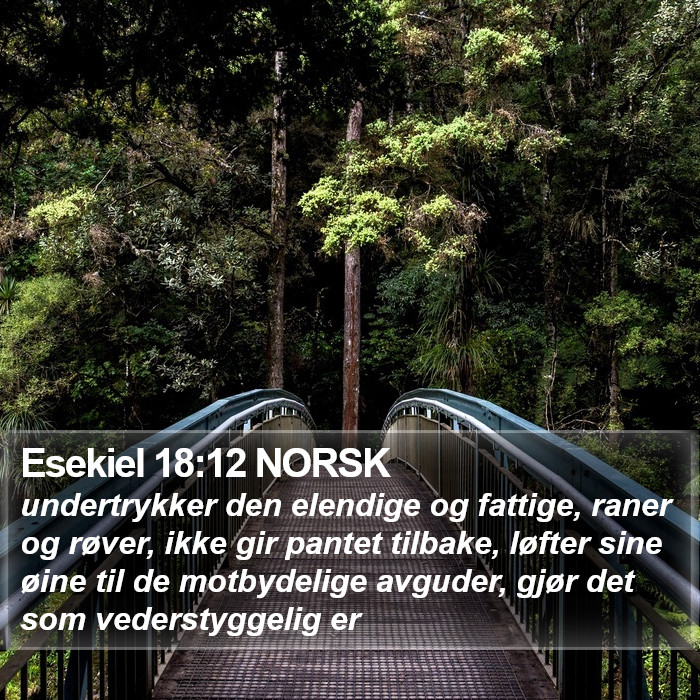 Esekiel 18:12 NORSK Bible Study