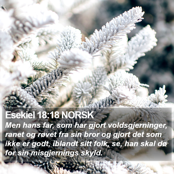 Esekiel 18:18 NORSK Bible Study