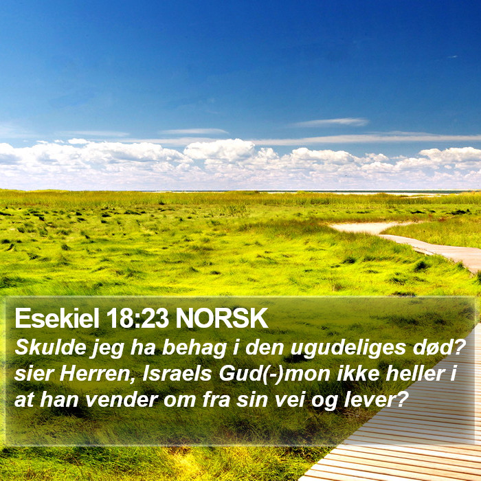 Esekiel 18:23 NORSK Bible Study