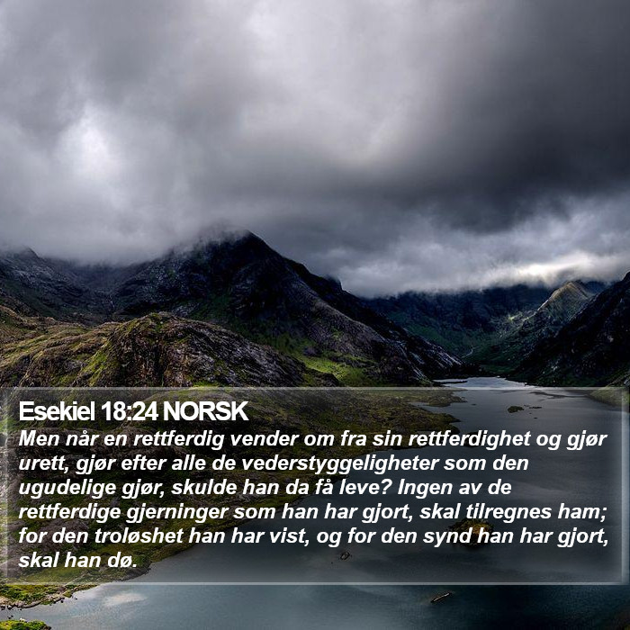 Esekiel 18:24 NORSK Bible Study