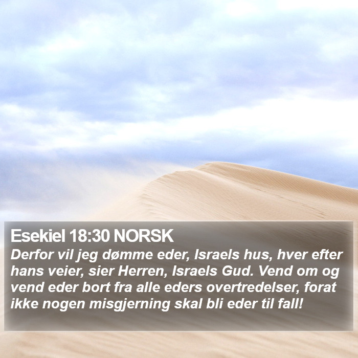 Esekiel 18:30 NORSK Bible Study