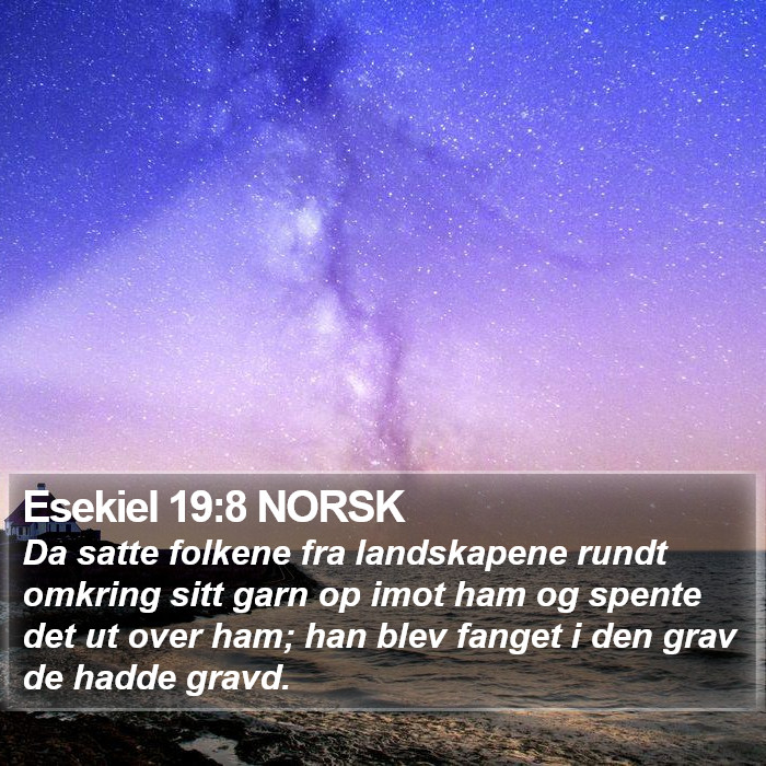 Esekiel 19:8 NORSK Bible Study