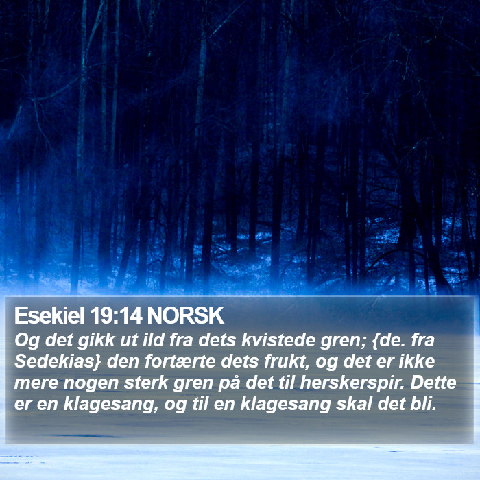 Esekiel 19:14 NORSK Bible Study