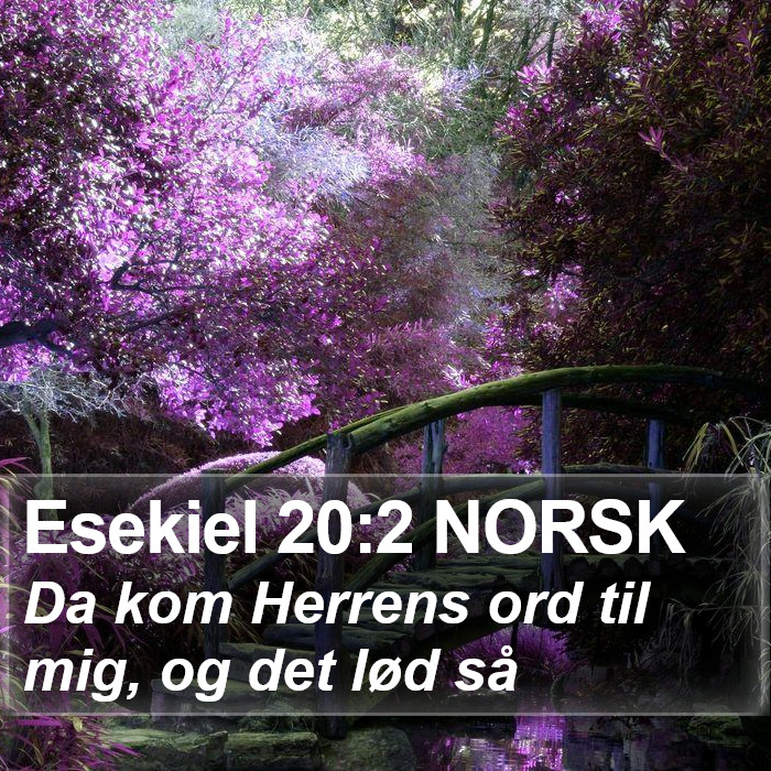 Esekiel 20:2 NORSK Bible Study