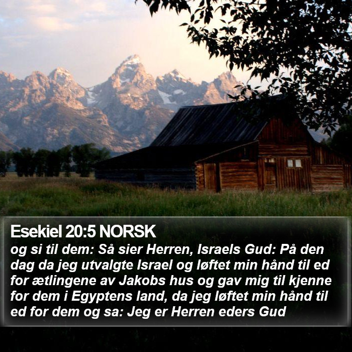 Esekiel 20:5 NORSK Bible Study