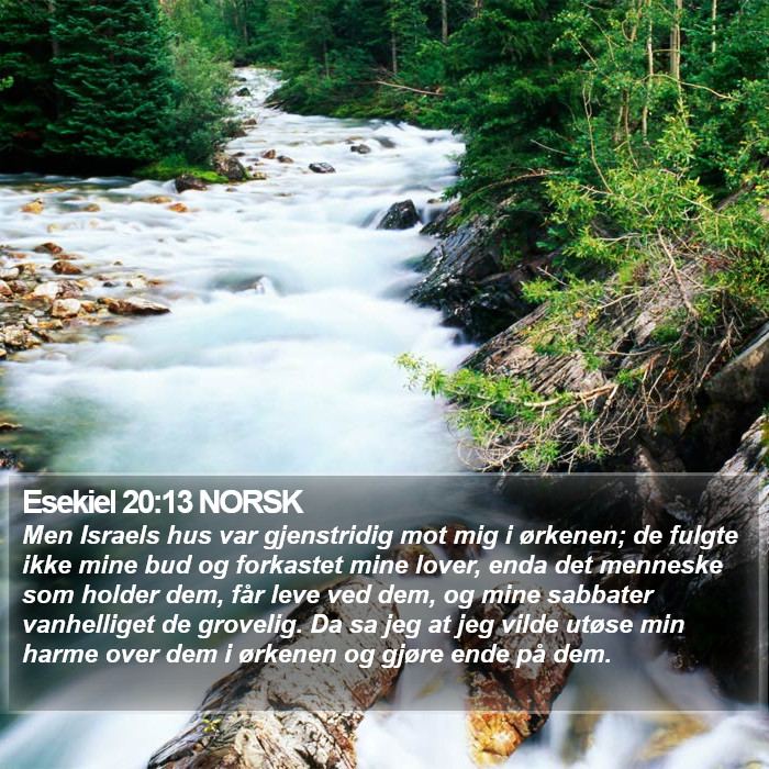 Esekiel 20:13 NORSK Bible Study