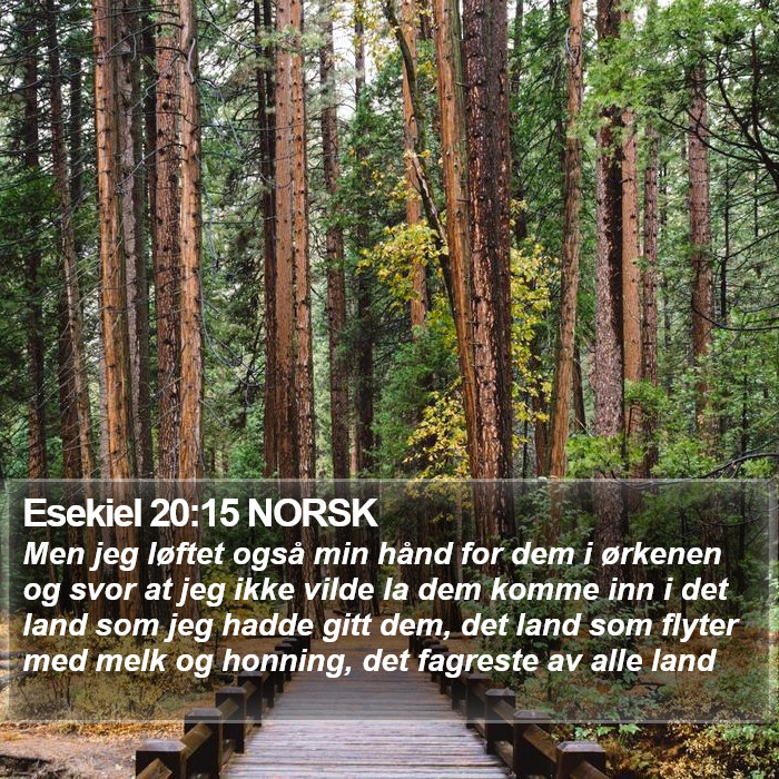 Esekiel 20:15 NORSK Bible Study