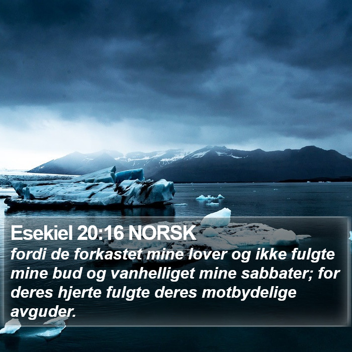 Esekiel 20:16 NORSK Bible Study