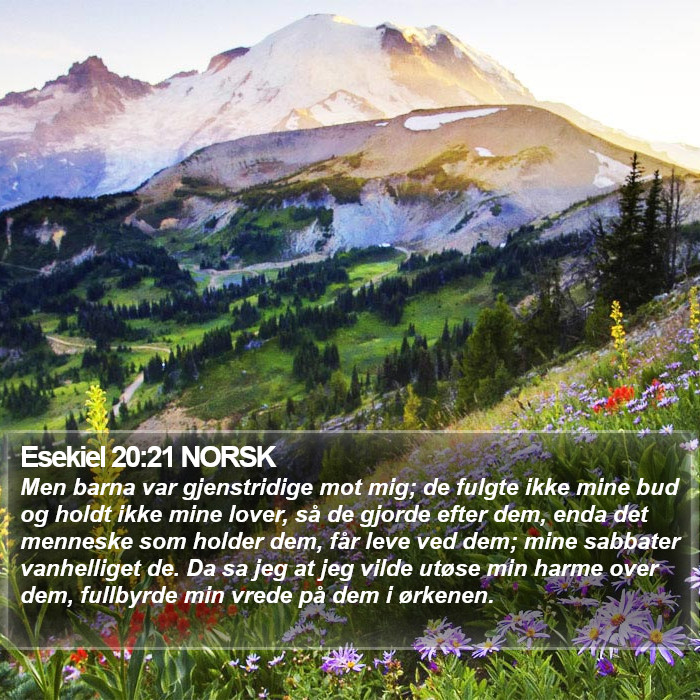 Esekiel 20:21 NORSK Bible Study