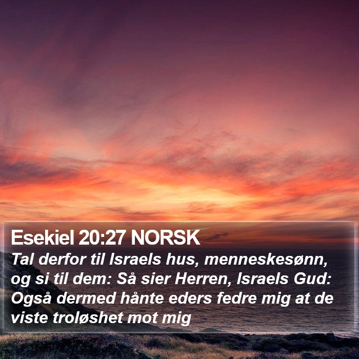 Esekiel 20:27 NORSK Bible Study