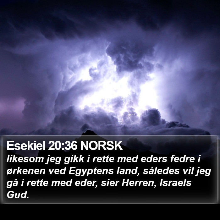 Esekiel 20:36 NORSK Bible Study