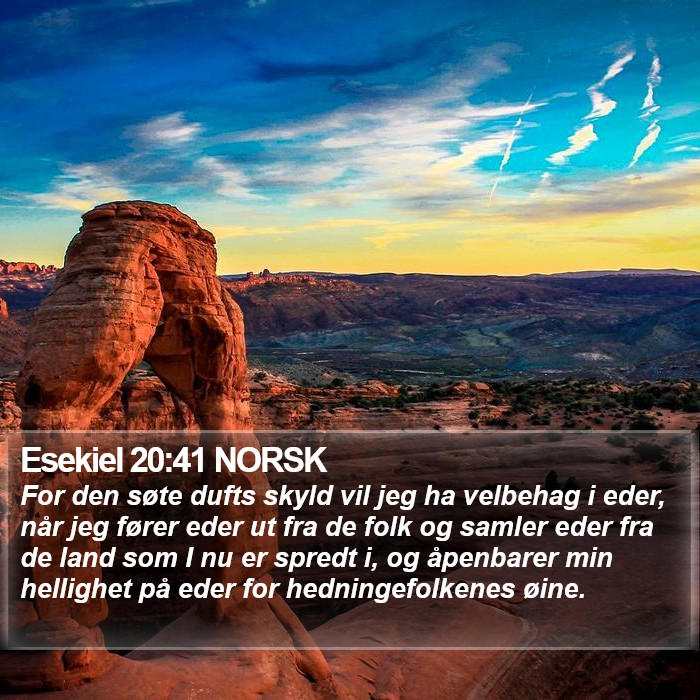 Esekiel 20:41 NORSK Bible Study