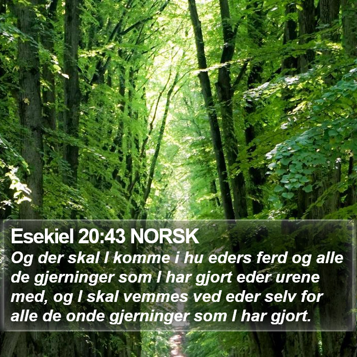 Esekiel 20:43 NORSK Bible Study