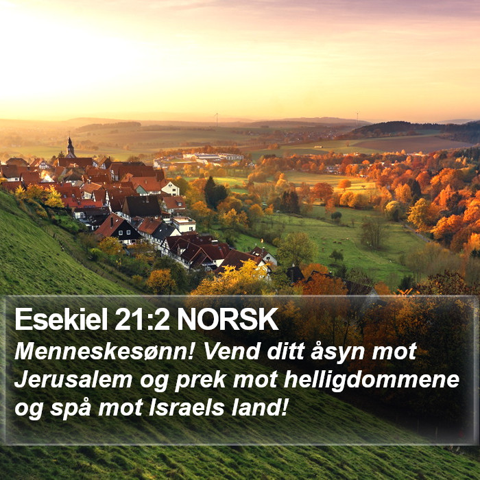 Esekiel 21:2 NORSK Bible Study