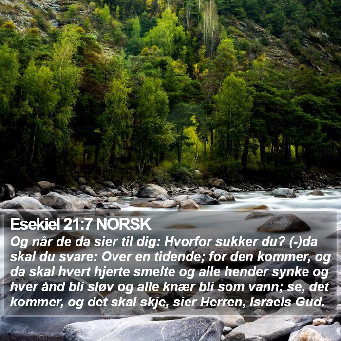 Esekiel 21:7 NORSK Bible Study