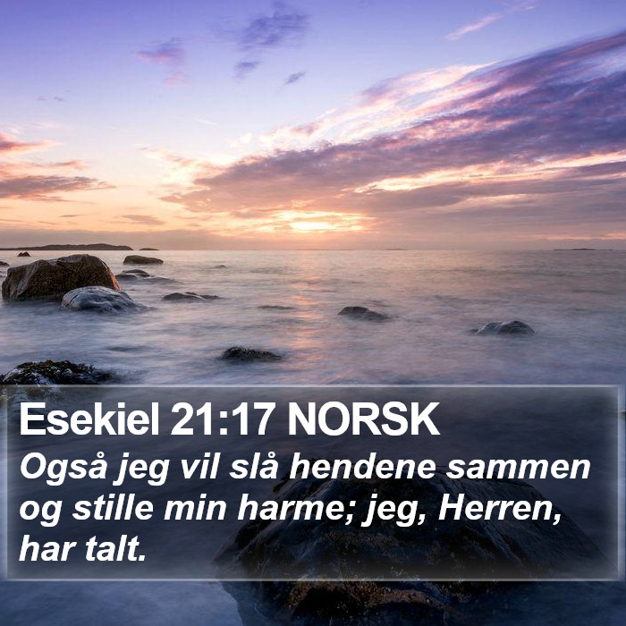 Esekiel 21:17 NORSK Bible Study