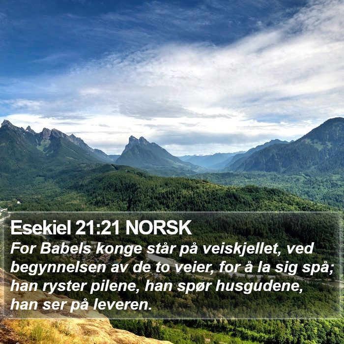 Esekiel 21:21 NORSK Bible Study