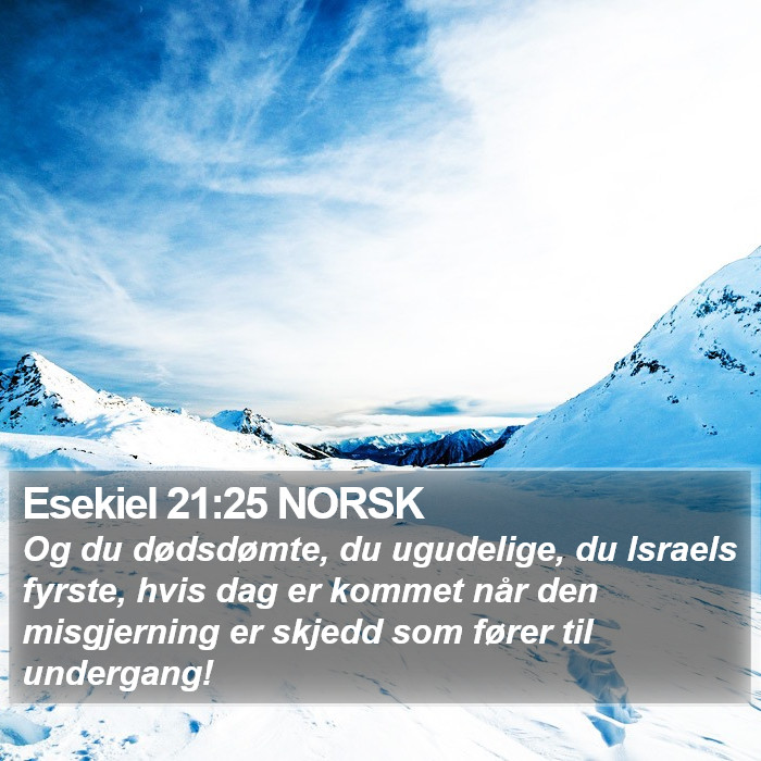 Esekiel 21:25 NORSK Bible Study