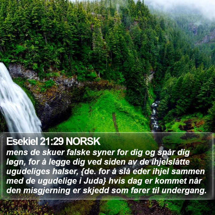 Esekiel 21:29 NORSK Bible Study