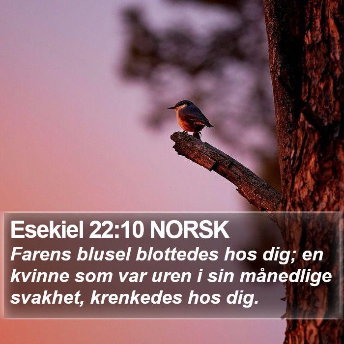 Esekiel 22:10 NORSK Bible Study