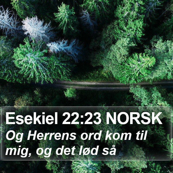 Esekiel 22:23 NORSK Bible Study